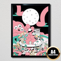 【BonVoyage Midnight】A4 サイズ　フレーム付き　アートポスター LIMITED 2
