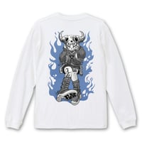 【ALIVE】  WHITE LONG SLEEVE T-SHIRT