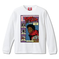 【アメコミ スリラー】  WHITE LONG SLEEVE T-SHIRT