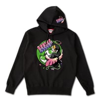 【POPPER】 ポケットレス BLACK HOODIE