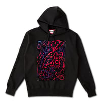 【Untitled Line (be Noisy)】 ポケットレス BLACK HOODIE