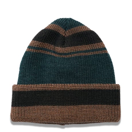 NOROLL"CONFECTION BEANIE"［GREEN/BROWN］