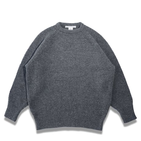 NOROLL"SIMPLE CREWNECK"［GREY］