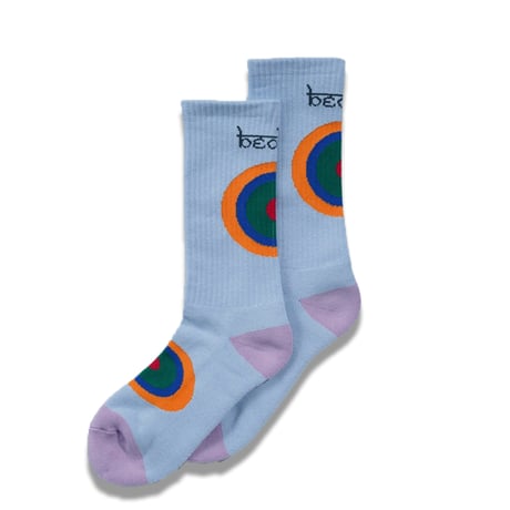 bedlam"CIRCLE SOCKS"［AQUA］