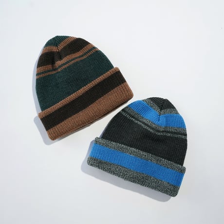 NOROLL"CONFECTION BEANIE"［GREEN/BROWN］