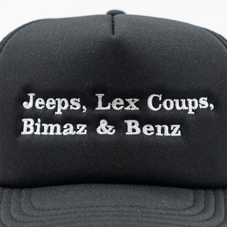 NEMES "JEEPS,LEX MESH CAP"［BLACK × WHITE］