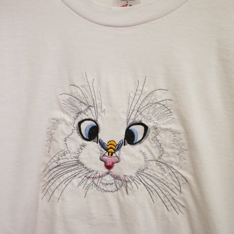 CAT embroidery T-shirt