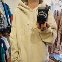 STÜSSY Beige Logo Hoodie