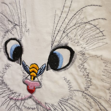 CAT embroidery T-shirt
