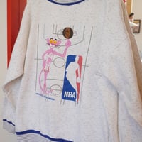 90s NBA × pink panther sweat
