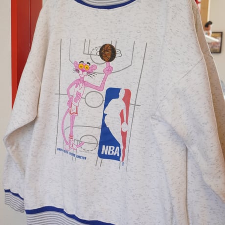 90s NBA × pink panther sweat