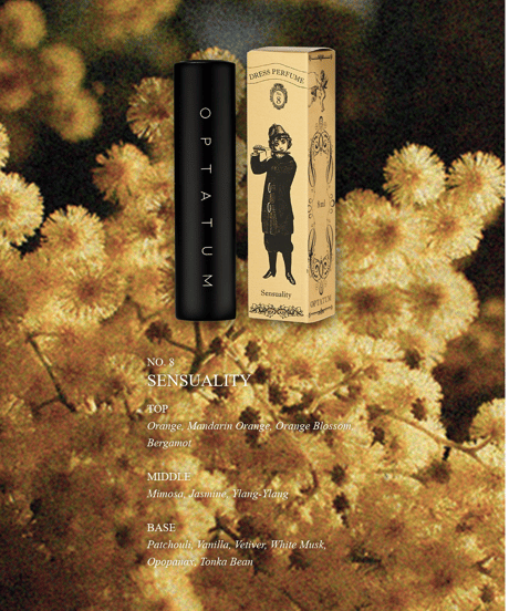 OPTATUM Dress Perfume No.8 SENSUALITY｜オプタウム ドレスパフューム No.8センシュアリティ 8ml