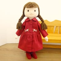 着せ替え人形 バラの刺繍 ワンピース 女の子 BR3-2 28cmサイズ