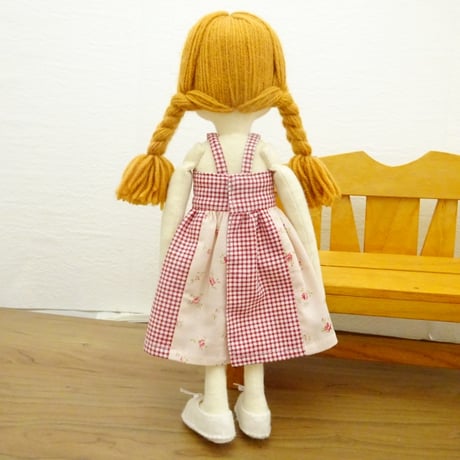 キャミソール ワンピース アンサンブル ギンガムチェック 小花模様