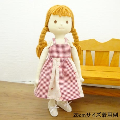 キャミソール ワンピース アンサンブル ギンガムチェック 小花模様