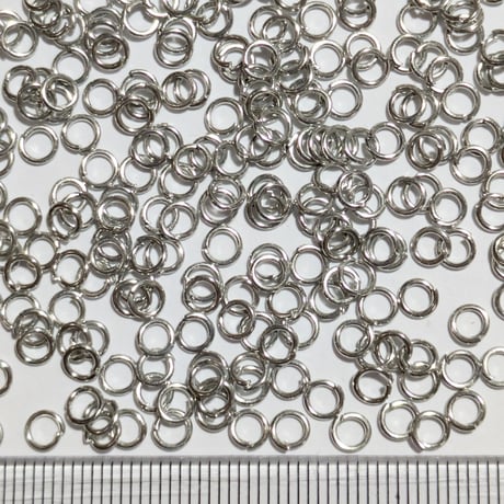 【11】10g20円・丸カン・シルバーカラー・約4×0.7mm
