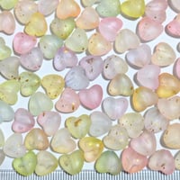 【78】20g50円・アクリルビーズ・ハート・フロスト・金箔・MIXカラー