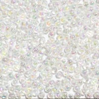 【180】20g80円・アクリルビーズ・約4mm玉・クリアオーロラカラー