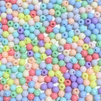 【168】30g100円・アクリルビーズ・約4mm玉・MIXカラー
