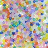 【119】20g50円・アクリルビーズ・フロスト・約4mm玉・MIXカラー