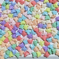 【79】20g50円・アクリルビーズ・蝶々・多面カット・MIXカラー