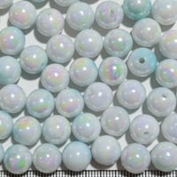 【140】20g約41個50円・アクリルビーズ・約10mm玉・グラデーションスカイブルー