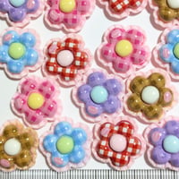 【161】1個10円・デコパーツ・お花・cute・5カラー