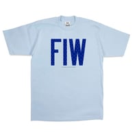 "FIW" -dot/skyblue- T-shirt