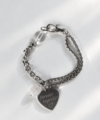 NOIR / chain love bracelet