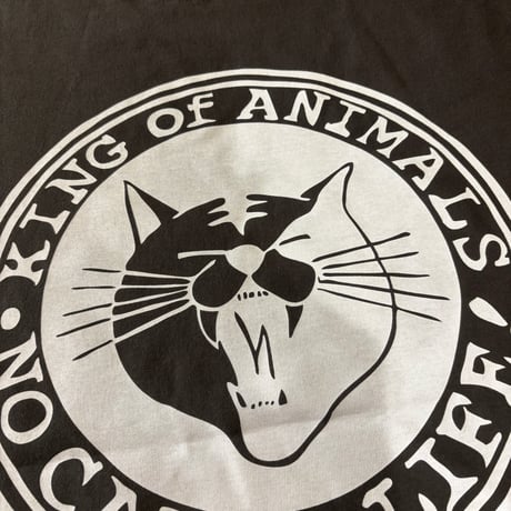 ノーキャット・ノーライフTシャツ(ブラック)