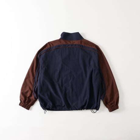 Summer Track Jacket / Navy×Brown