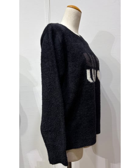 ふわふわシャギーニット　大人っぽいロゴスタイル　MAG101NEC    Account  PARIS  Winter