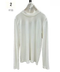 なめらか、あたたか、着回せるテンセルウールモックネックロンT  876815　ayane 2026 winter collection