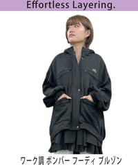 ワーク調　ボンバーフーディブルゾン　897118　ayane 2027 Eary Spring collection 予約商品