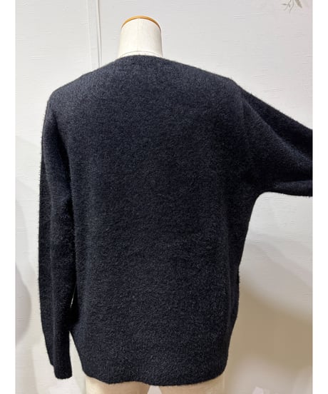 ふわふわシャギーニット　大人っぽいロゴスタイル　MAG101NEC    Account  PARIS  Winter