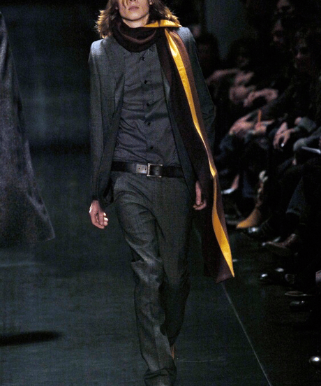 A/W 2005 DIOR HOMME “GLAM ROCK” RUNWAY LONG SCHOOL SCARF
