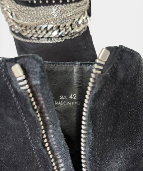 AMIRI MULTI-CHAIN HEELED BOOTS［42］
