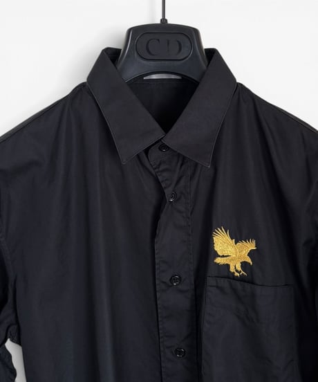 A/W 2005 DIOR HOMME “GLAM ROCK” GOLD EAGLE EMBROIDERED WESTERN SHIRT［40］