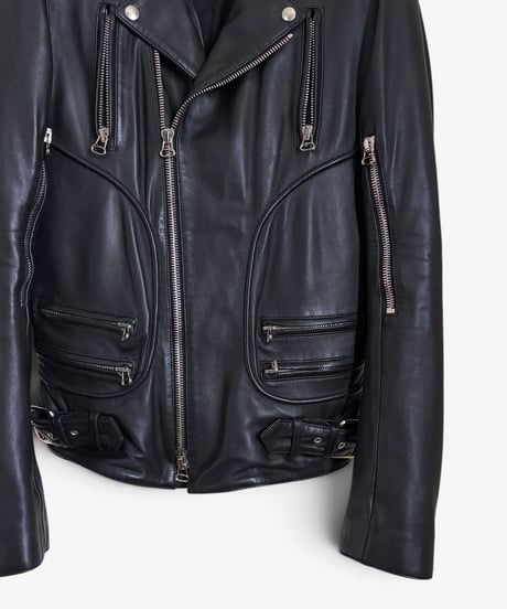 A/W 2010 BALMAIN HOMME LEATHER PERFECTO JACKET［46］