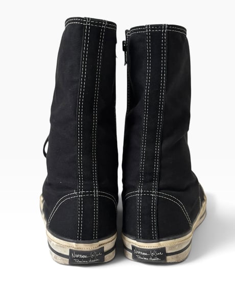 S/S 2004 NUMBER (N)INE “DREAM BABY DREAM” SIDE ZIP LONG SNEAKERS［8］