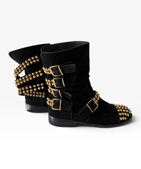 GIUSEPPE ZANOTTI STUDDED ENGINEER BOOTS［41.5］