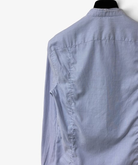 A/W 2012 BALMAIN HOMME EAGLE PIN BAND COLLAR SHIRT［37］
