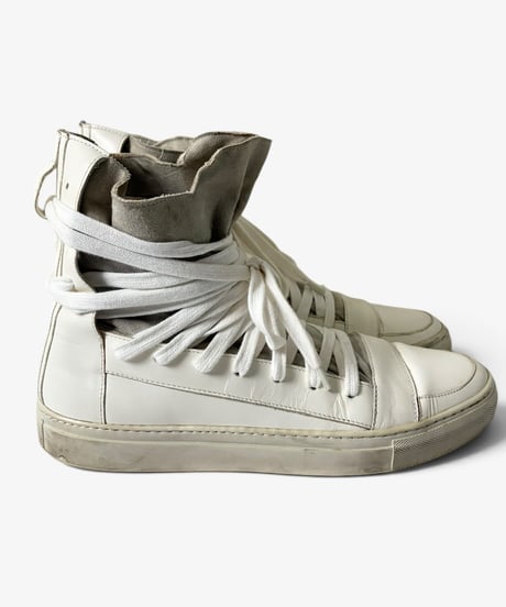 KRIS VAN ASSCHE MULTI LACE HIGH TOP SNEAKERS［43］