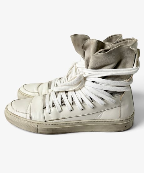 KRIS VAN ASSCHE MULTI LACE HIGH TOP SNEAKERS［43］