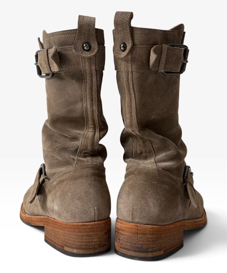 S/S 2010 BALMAIN HOMME SUEDE ENGINEER BOOTS［41］