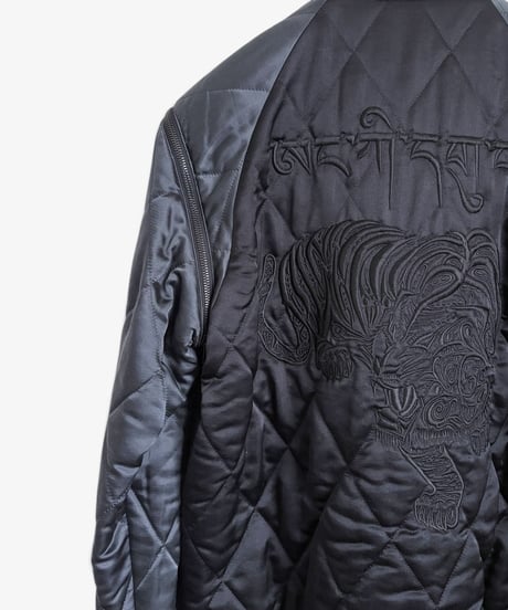 S/S 2004 NUMBER (N)INE “DREAM BABY DREAM” EMBROIDERED SILK VARSITY JACKET［2］