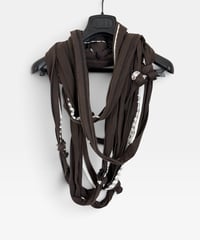 A/W 2004 NUMBER (N)INE “GIVE PEACE A CHANCE” MULTI-LAYERED COTTON SCARF