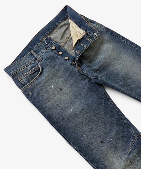 A/W 2010 BALMAIN HOMME DISTRESSED PAINT DENIM［30］