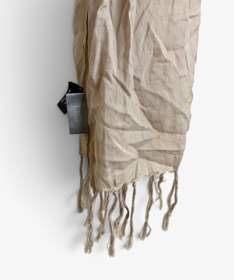 S/S 2005 DIOR HOMME “UNTITLED” CRINKLED FRINGE SCARF