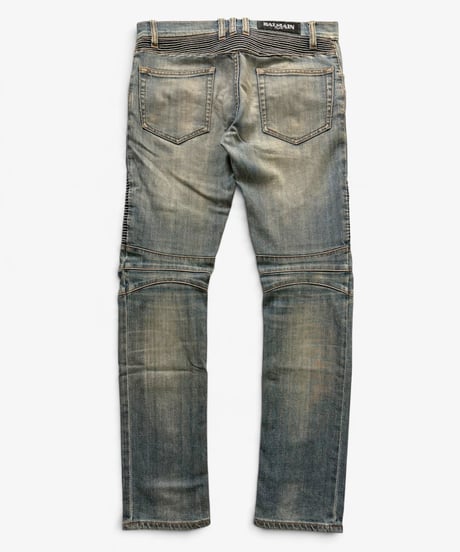 A/W 2011 BALMAIN HOMME WASHED SLIM BIKER［28］